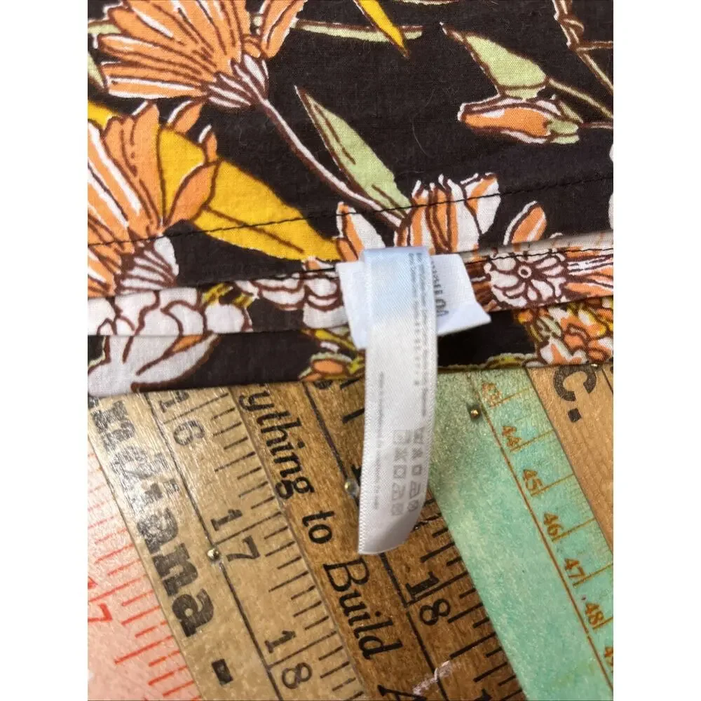 Urban Outfitters Mila Queen Flat Sheet Garden Fairy Y2K Boho Earthy Floral Anthr